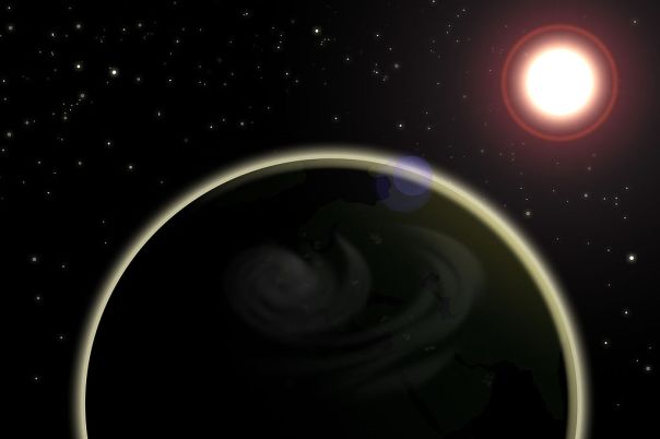 Planet_Erde_im_Weltall_mit_Sonne