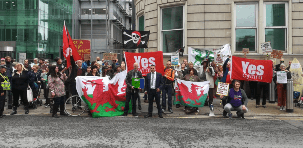Cardiff protest