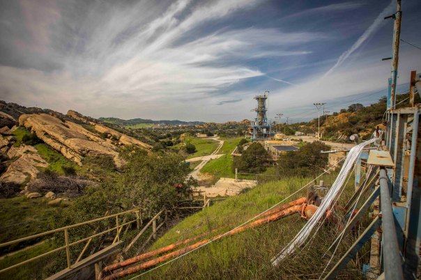 Rocket engine test stand Carr