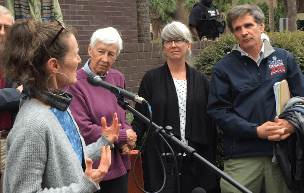 Clare after with Liz and Carmen